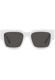 Dolce & Gabbana Eyewear square-frame logo-print sunglasses - Bianco