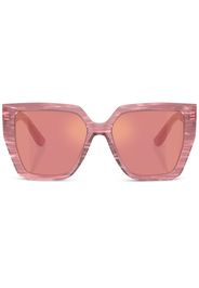 Dolce & Gabbana Eyewear abstract-print oversize-frame sunglasses - Rosa