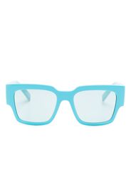 Dolce & Gabbana Eyewear logo-engraved square-frame sunglasses - Blu