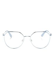 Dolce & Gabbana Eyewear Occhiali tondi con placca logo - Blu