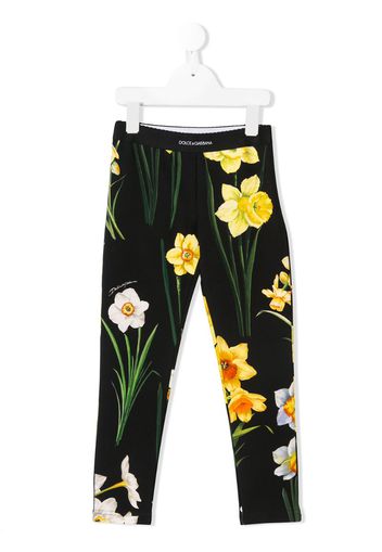 Leggings a fiori