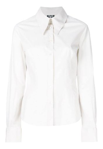 pointed collar slim shirt