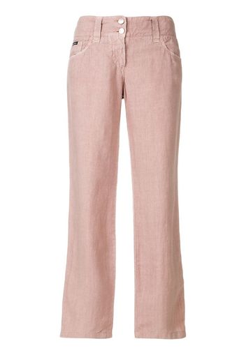 cropped straight trousers