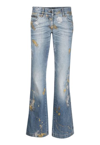 Dolce & Gabbana Pre-Owned Jeans con stampa Pre-owned anni 2000 - Nero