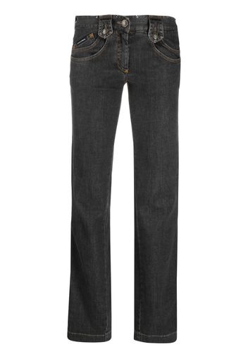 Dolce & Gabbana Pre-Owned Jeans dritti Pre-owned anni 2000 - Grigio