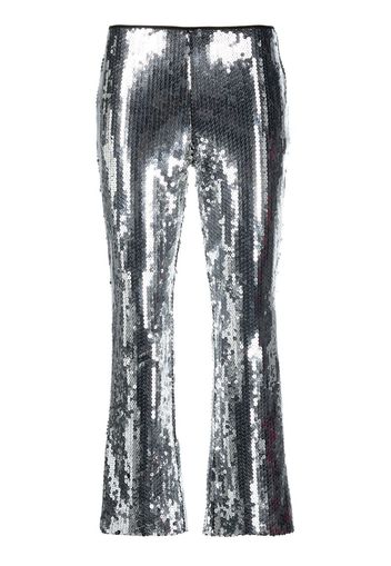 Dolce & Gabbana Pre-Owned Pantaloni crop con paillettes anni 2000 - Argento