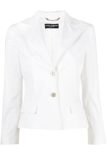 Dolce & Gabbana Pre-Owned Blazer crop Pre-owned anni 2000 - Bianco