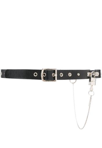 Dolce & Gabbana Pre-Owned 2000s chain-link leather belt - Nero