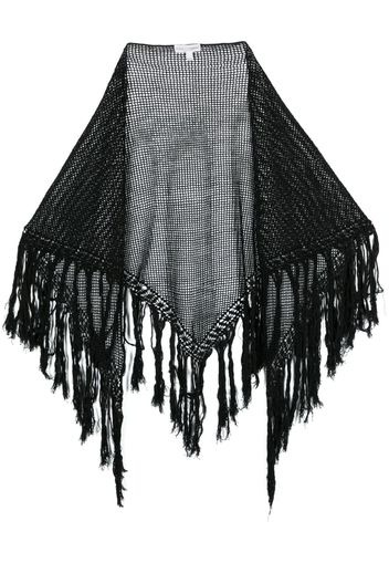Dolce & Gabbana Pre-Owned 1990s fringe-detailed cotton scarf - Nero