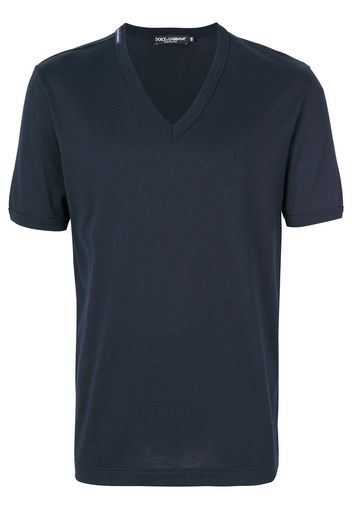 Dolce & Gabbana v-neck T-shirt - Blu