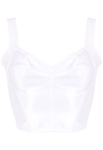 Dolce & Gabbana Top crop - Bianco