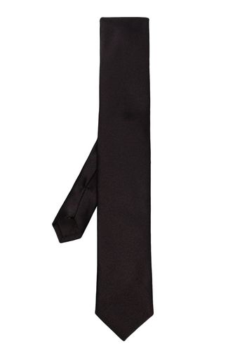 Black silk formal tie