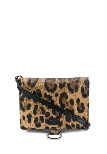 leopard print shoulder bag