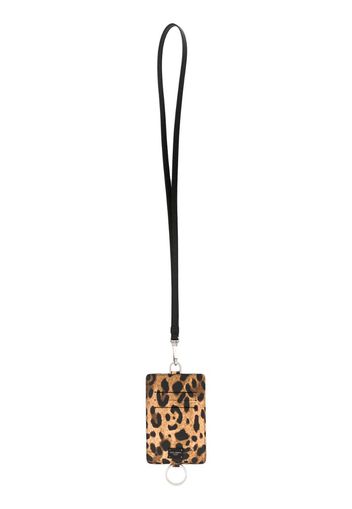 leopard print card holder