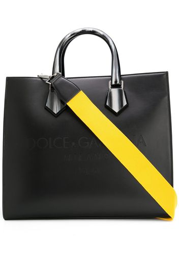 logo-debossed tote bag