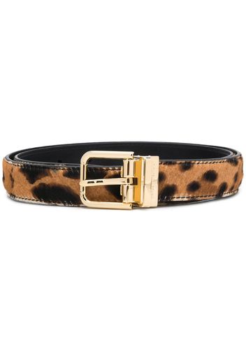 adjustable leopard print belt