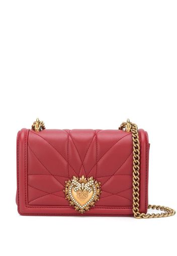 Devotion heart lamb skin cross body bag