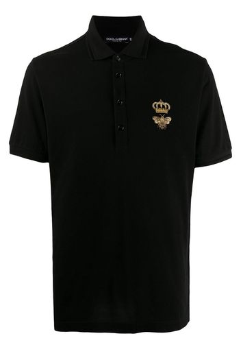 logo embroidered polo shirt