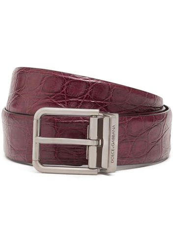 Dolce & Gabbana textured belt - Rosso