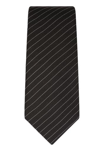 Dolce & Gabbana pinstripe jacquard silk tie - Nero