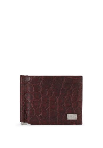 Dolce & Gabbana bi-fold leather wallet - Rosso