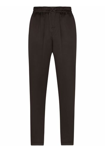 Dolce & Gabbana pantaloni con vita elasticizzata - Nero