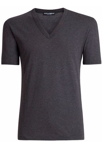 Dolce & Gabbana classic V-neck short-sleeve T-shirt - Grigio