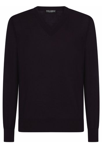 Dolce & Gabbana v-neck jumper - Blu