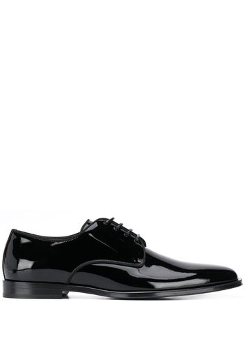 glossy Derby shoes