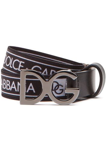 Stretch tape belt with logo