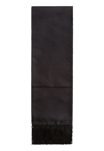jacquard patterned silk scarf