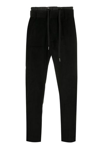 slim-fit drawstring trousers