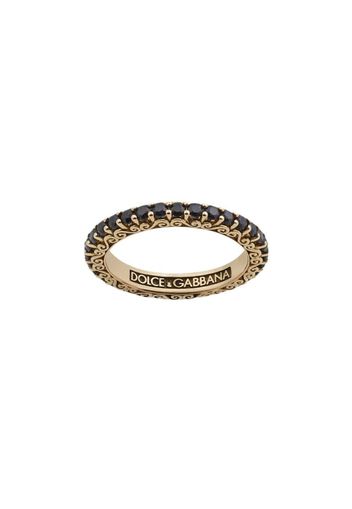 18kt yellow gold Sicily sapphire ring