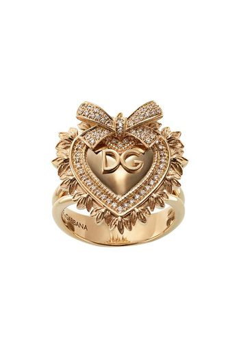 Anello Devotion in oro 18kt con diamante