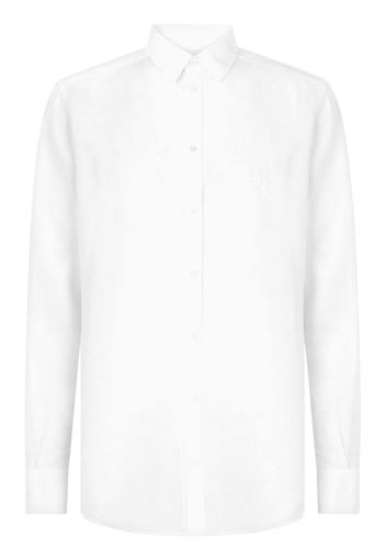 Dolce & Gabbana linen button-up shirt - Bianco