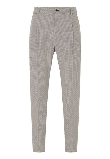 houndstooth tailored trousers