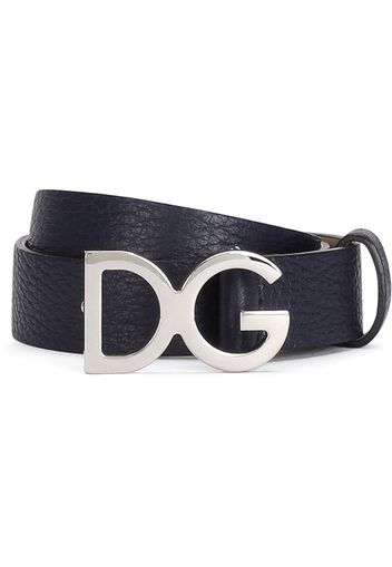 logo-plaque buckle belt