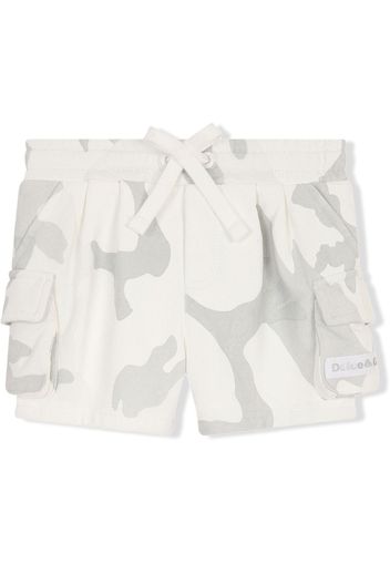 Dolce & Gabbana Kids camouflage print cargo shorts - Toni neutri