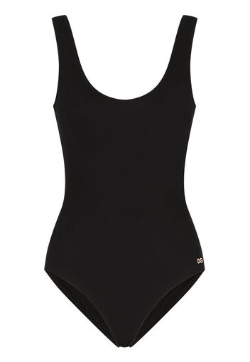 Dolce & Gabbana logo lettered swimsuit - Nero