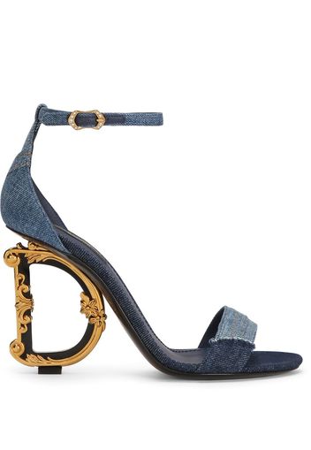 Dolce & Gabbana sculpted high heel sandals - 8M800 DENIM