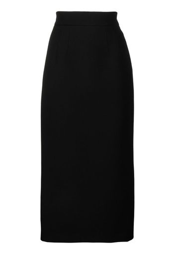 high-waisted pencil skirt