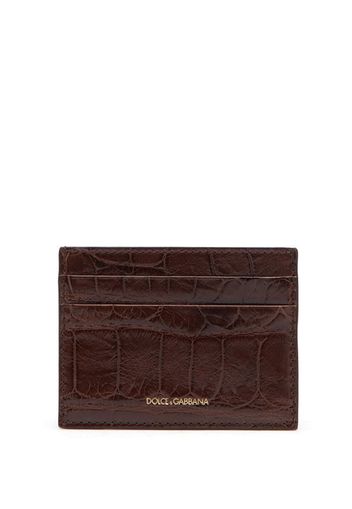 alligator leather cardholder