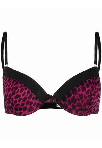 Dolce & Gabbana leopard-print padded bra - Rosa