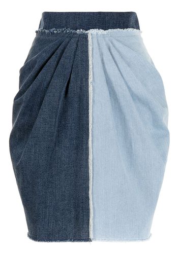 Dolce & Gabbana patchwork denim skirt - Blu