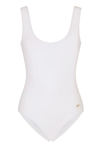 Dolce & Gabbana Costume da bagno con logo - Bianco