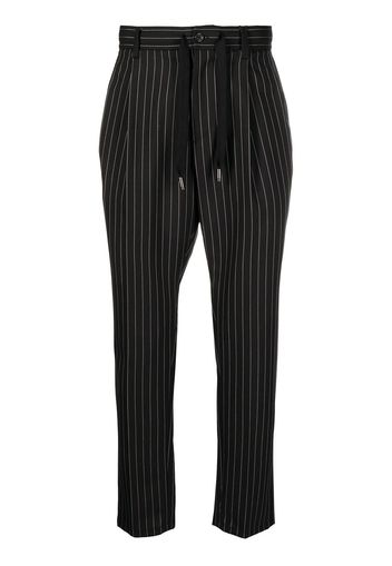 Dolce & Gabbana cropped pinstripe trousers - Nero