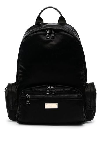 Dolce & Gabbana logo-plaque backpack - Nero