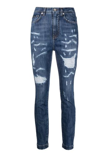Dolce & Gabbana Jeans skinny a vita alta - Blu