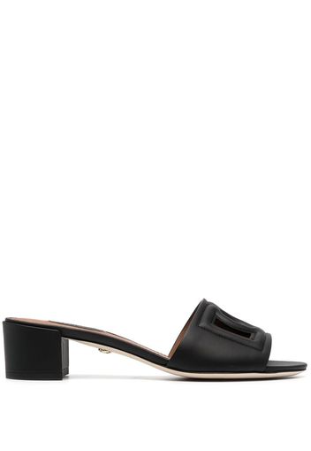 Dolce & Gabbana logo-embossed mule sandals - Nero