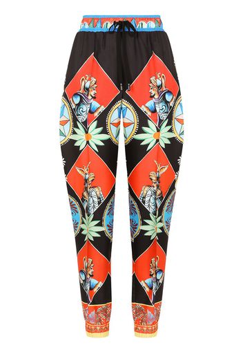 Dolce & Gabbana Carreto print track pants - Nero